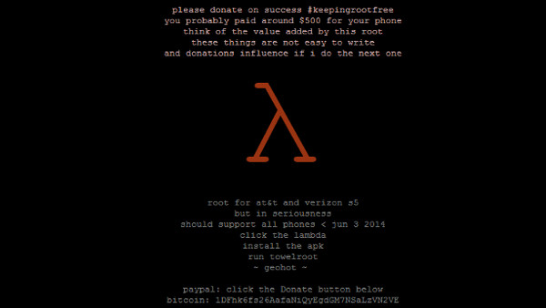 Root al samsung Galaxy S5