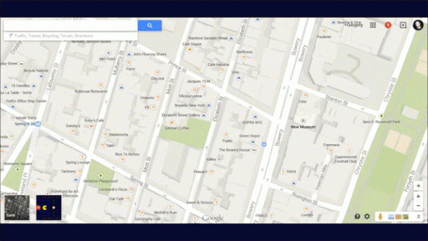 Google Maps invaso da Pac-Man