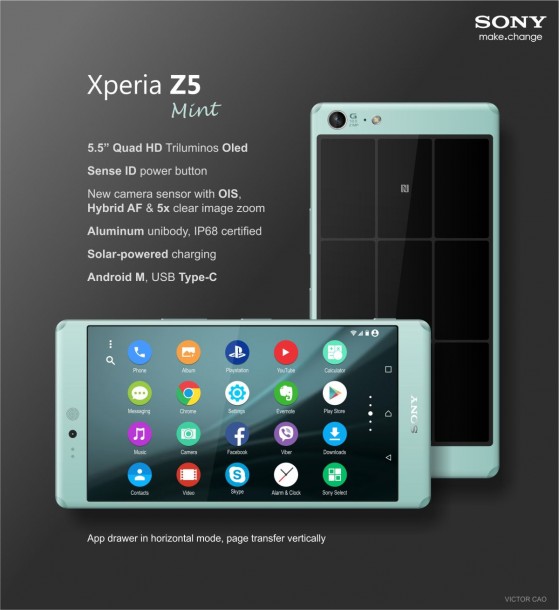 Sony Xperia Z5 - concept