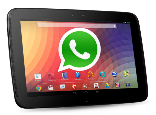 Whatsapp su tablet Android