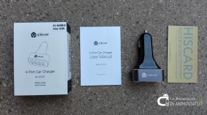 Caricatore da auto iClever 4-porta-USB