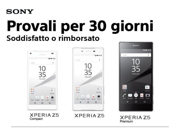 Promozione Sony Xperia Z5