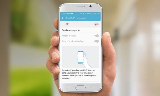Come Abilitare “Invia Messaggi SOS” su Galaxy S7